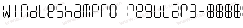 windleshampro regular3字体转换